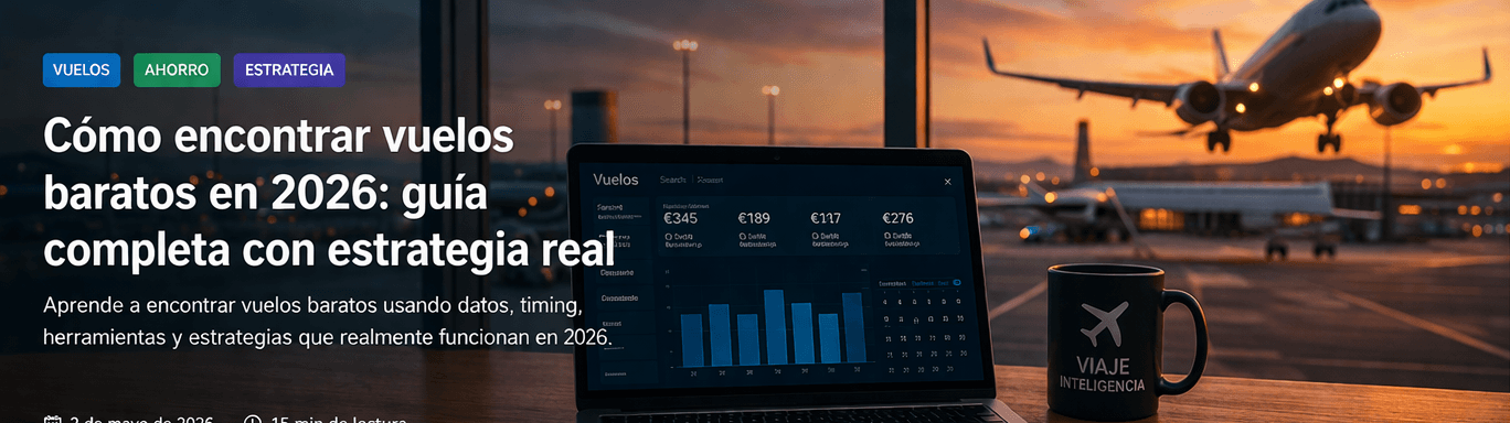 Cómo encontrar vuelos baratos en 2026: guía completa con estrategia real